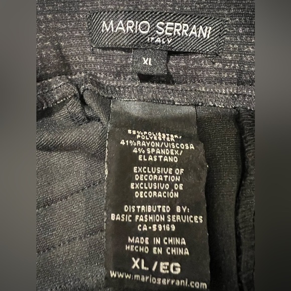 Mario Serrani Italy Women's Comfort Stretch Slim Fit Pants, size XL - Picture 6 of 7